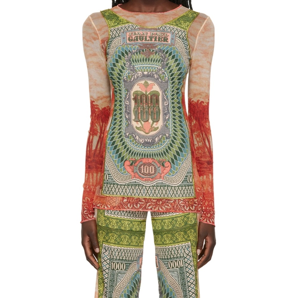 Jean Paul Gaultier “multi color” long sleeve